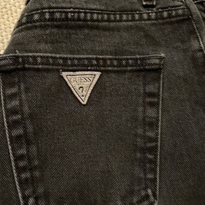 Womens black guess jeans size 29